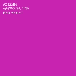 #C822B0 - Red Violet Color Image